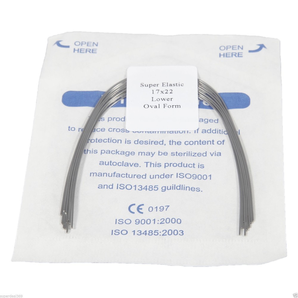 10* Dental Orthodontic Super Elastic Niti Rectangular Arch Wire 17X22 Lower