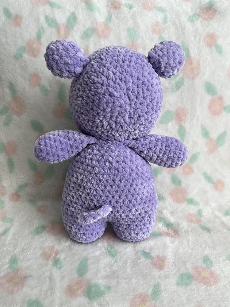 Hand Crocheted Hippo