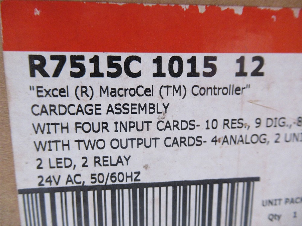 Honeywell R7515C 1015 12 Excel MacroCEl Controller Cardcage Assembly w/ Cards