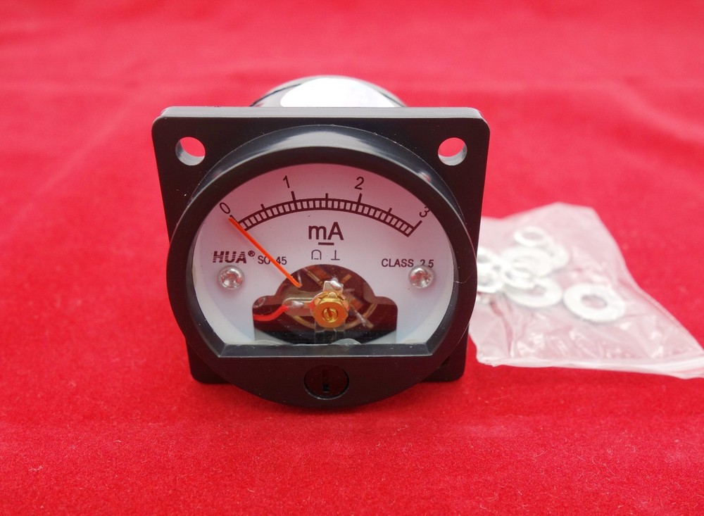 1PC DC 0-3MA Analog Ammeter Panel AMP Current Meter SO45 directly Connect