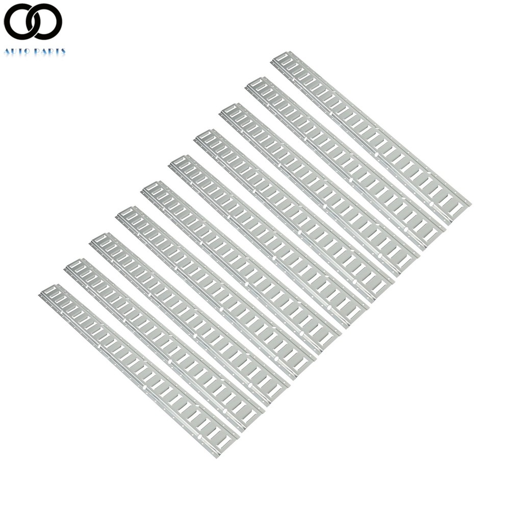 10 Pack 4' E Track Tie Down Rail New System Silver Galvanized For Trucks Vans