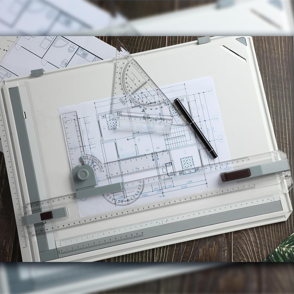 Elegant A4 Portable Drafting Table with Non-Slip Support & Complete Accessories