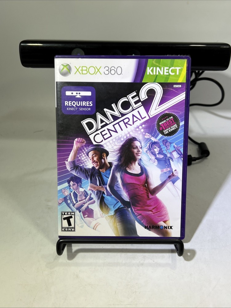 Microsoft Xbox 360 Kinect Sensor Bar W/6 Games Tested Bundle Lot #ML2