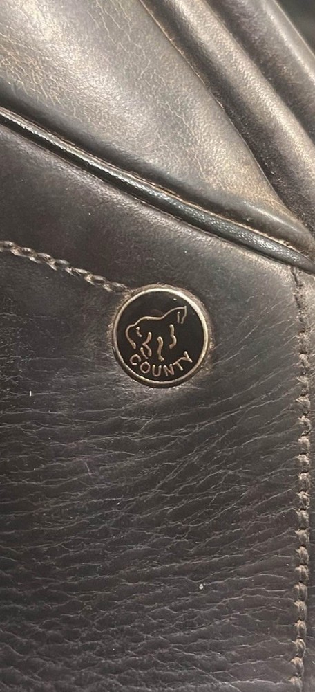 County Fusion Saddle 17.5 Medium Spring tree Black Leather