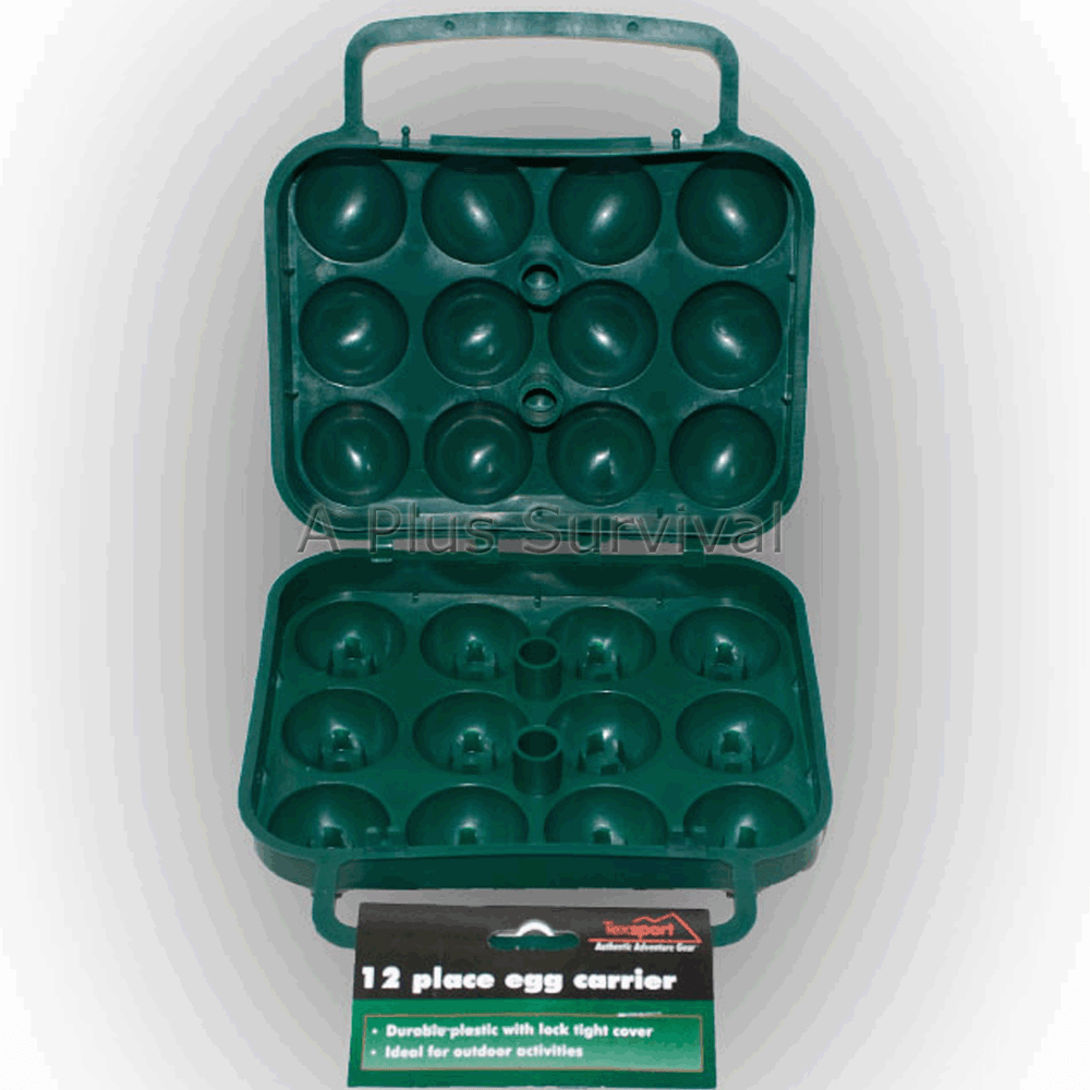 Egg Holder Case - Holds 1 Dozen! Camping, Hiking, BBQ