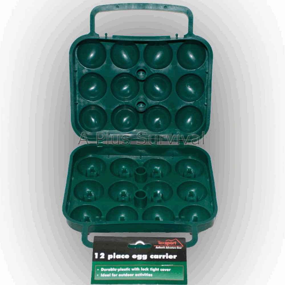 Egg Holder Case - Holds 1 Dozen! Camping, Hiking, BBQ