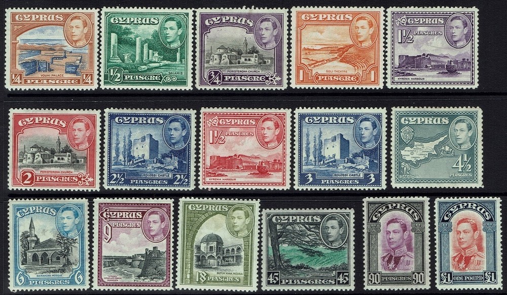 Cyprus - SG# 151 - 163 - Mint Hinged/ LH (Missing 1951 Issues) - Lot 062616