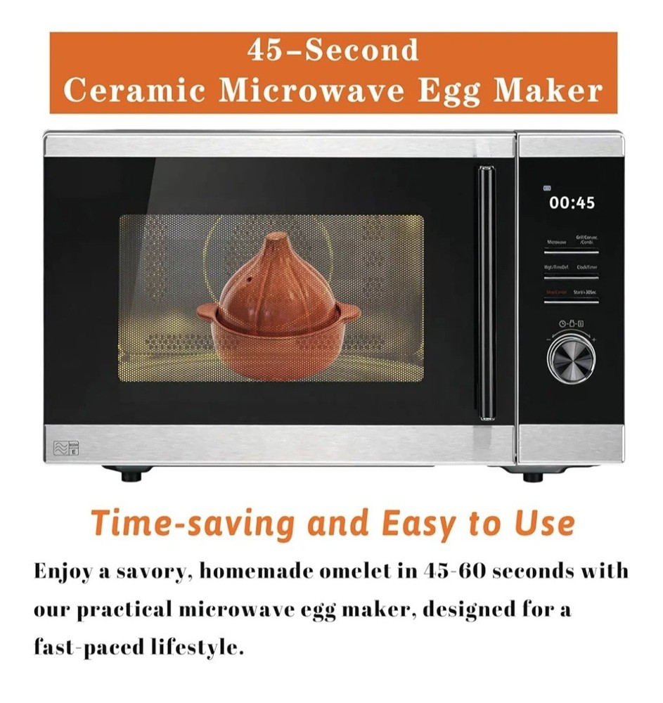 45-Second Ceramic Microwave Egg Maker