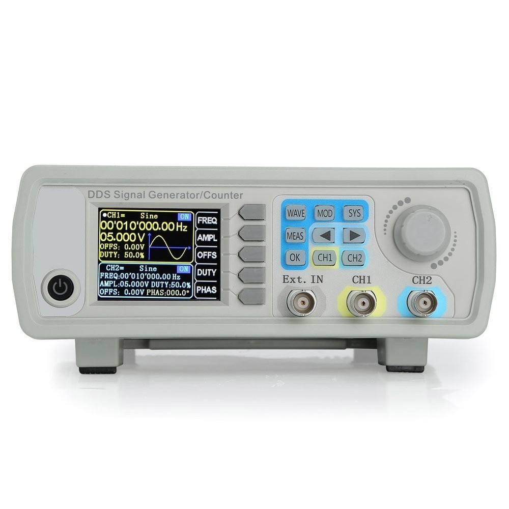 Dual-Channel Function Generator 60MHz with Frequency Measurement Capabilities