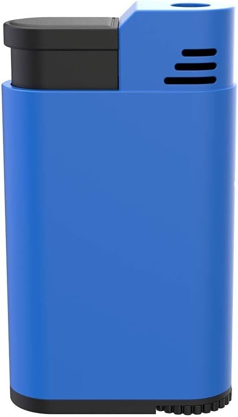 Palio Torcia Single Jet Flame Lighter, Refillable, Adjustable Torch Flame, Blue