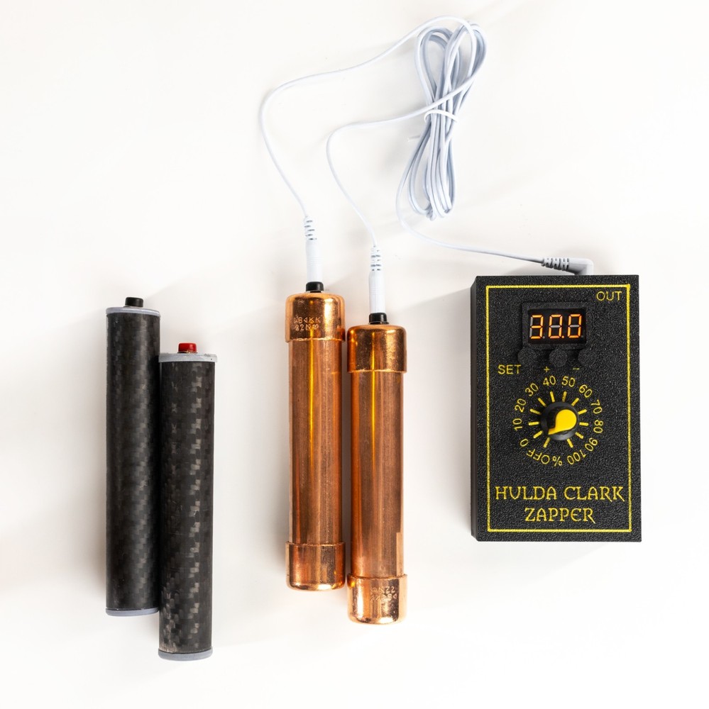 Hulda Clarck’s Protocol Gadget Multi Frequency Zapper with Copper, Carbone elect