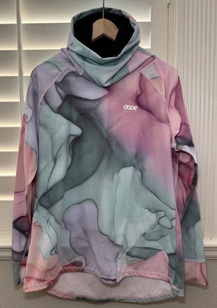 DOPE SNOW Base Layer Set Snuggle Top Lofty Tech Leggings Mirage Print Size Large