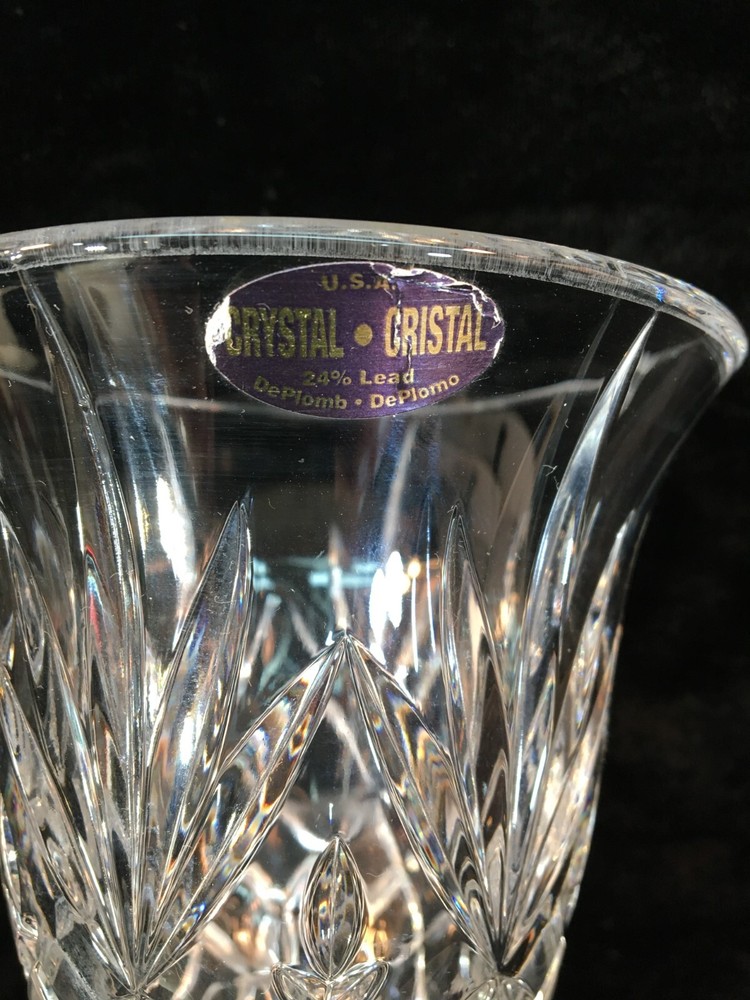 24% Lead Crystal DePLUMBLarge Water Goblet