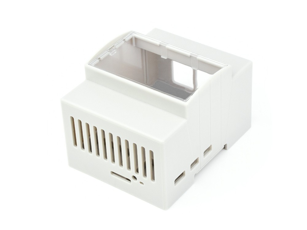 Waveshare DIN Rail ABS Case for Raspberry Pi 5 large Inner Space Injection