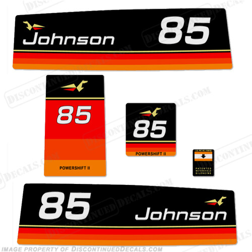 Fits Johnson 1974 85hp Decals
