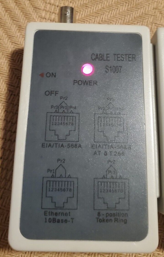 Network Cable Tester S1007 TESTED Working
