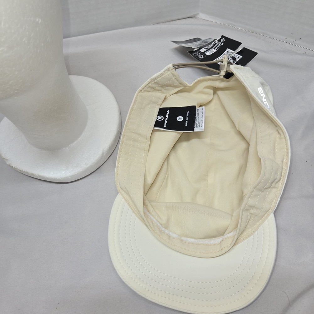 Endura Corner Cap Nwt White Lightweight Cycling Running Hat Adjustable Strapback