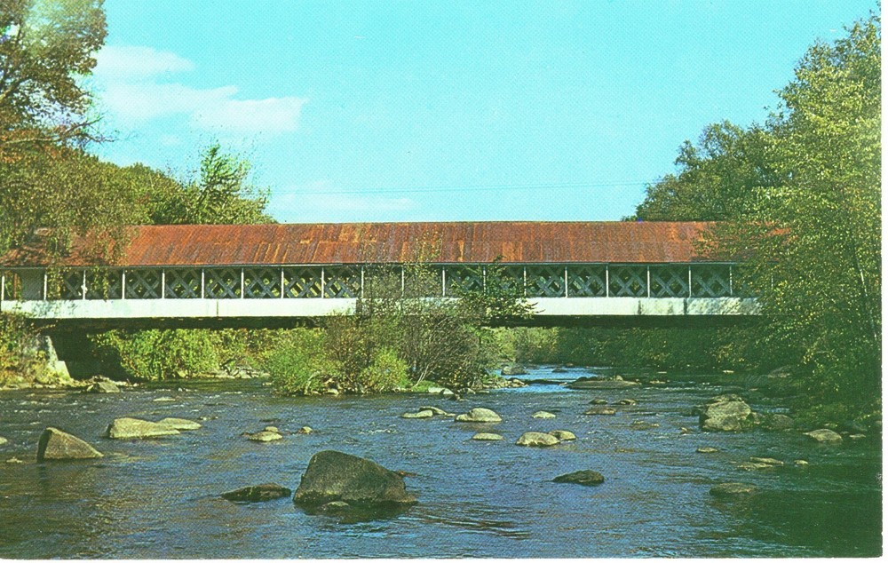 OLD COVERED BRIDGE, ASHUELOT, NH - PC4343