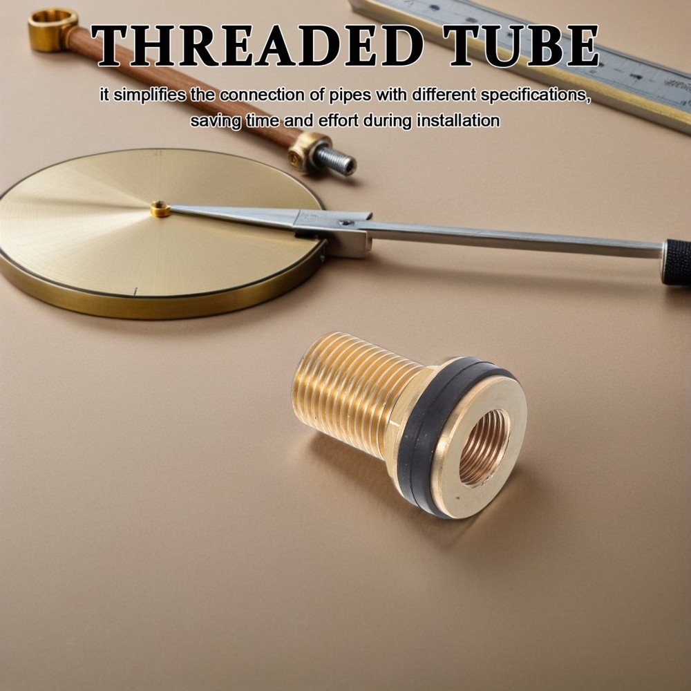 2 Pcs Adapter with Rubber Sealing Ring Barrel Fitting