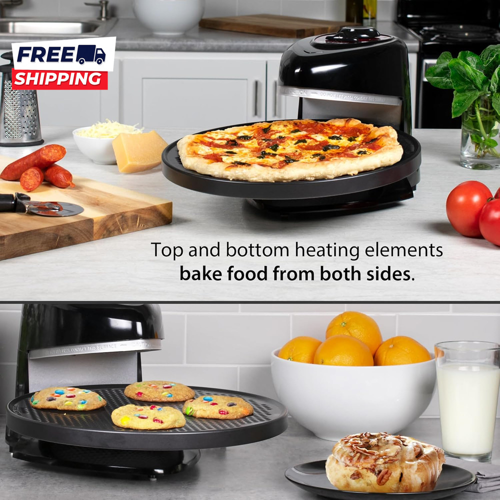 03430 Pizzazz plus Rotating Oven Black