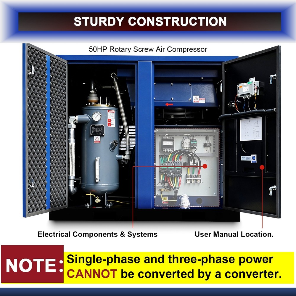50 HP Rotary Screw Air Compressor