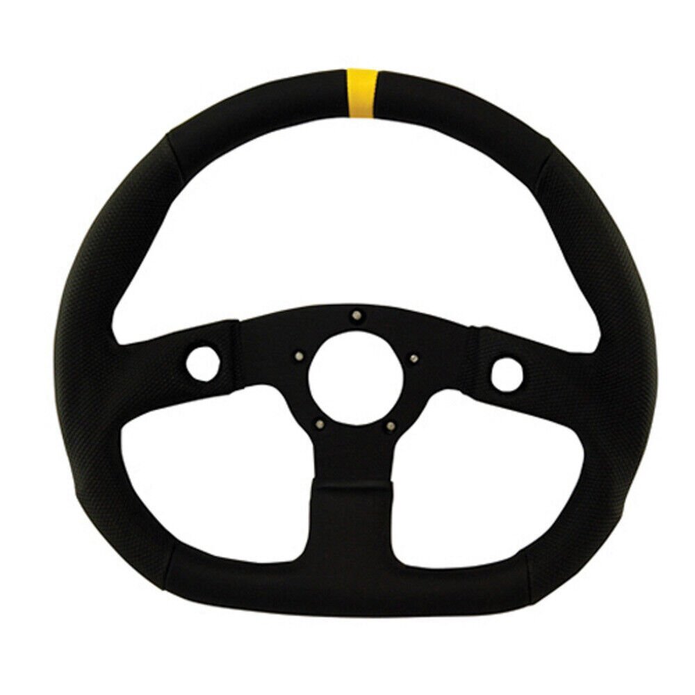 GRANT D-Shaped Diamond Grip Steering Wheel Black (630)