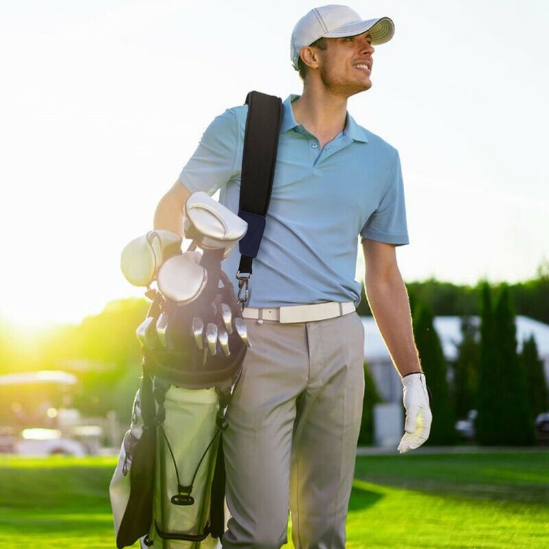 Adjustable Shoulder Straps Black/Blue Strap Padded Golf Replacement Bag Shoulder