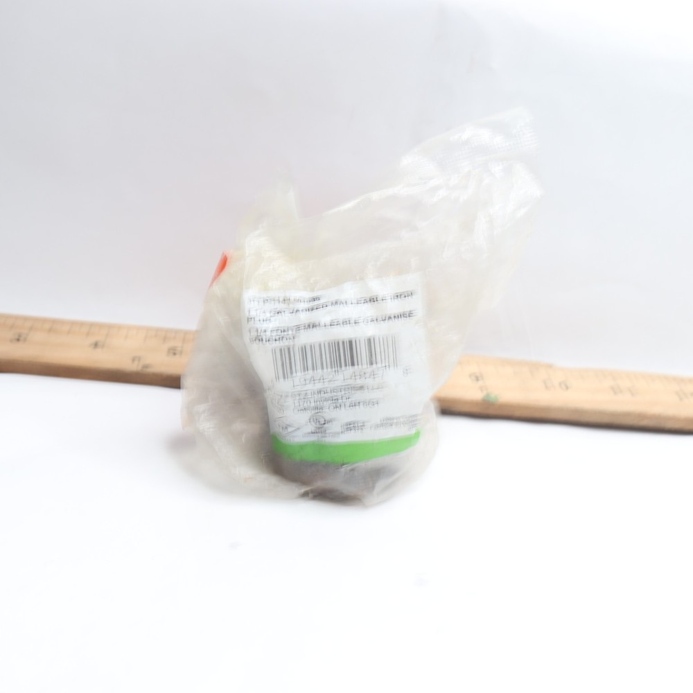 STZ Import Square Head Galvanized Plugs Black 1-1/4" 311 P-114