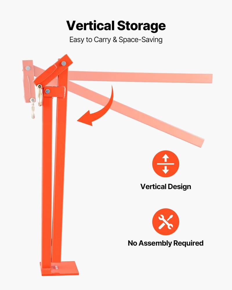 VEVOR 36" T Post Fence Remover Post Puller with 47" Lifting Chain & Puller Plate