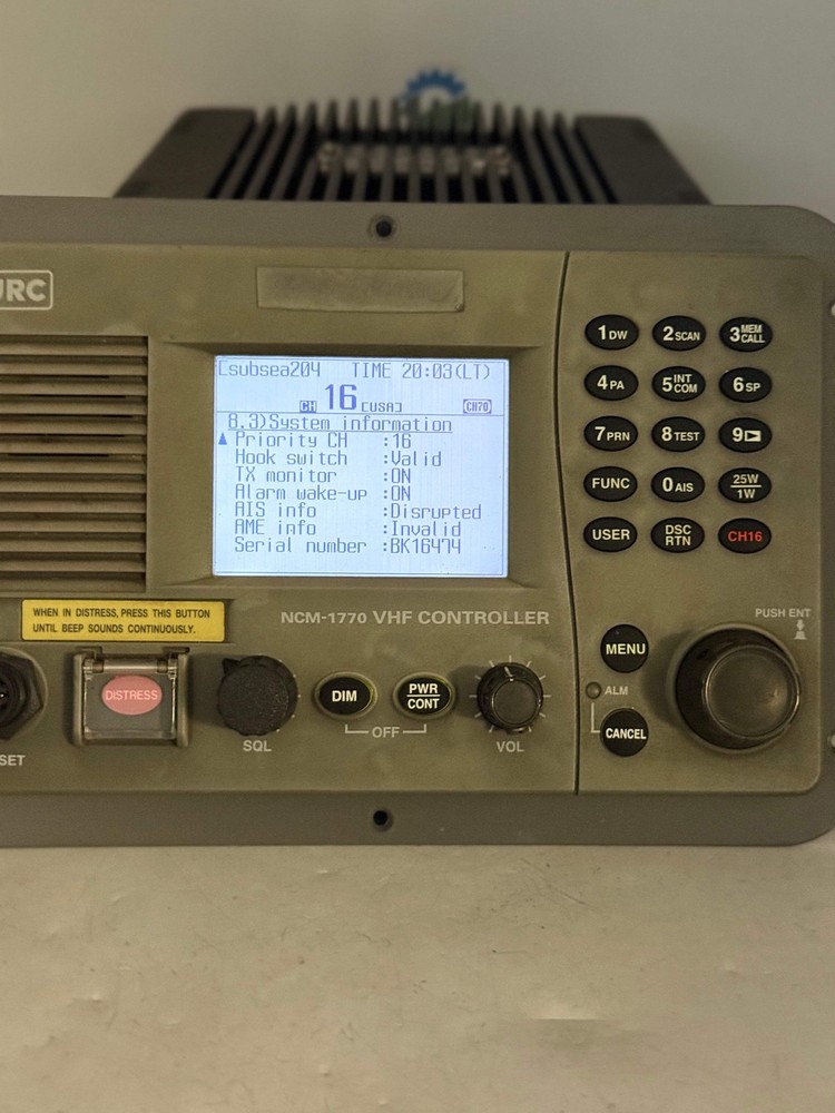 JRC NCM-1770 VHF Controller w/ Flush Mount Bracket (Used)