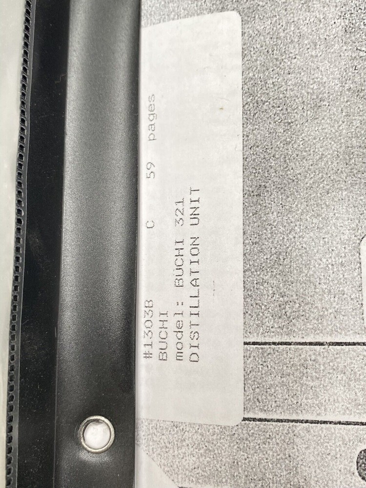 Buchi Distillation Unit 321 - Manual / Users Guide / Instructions Book