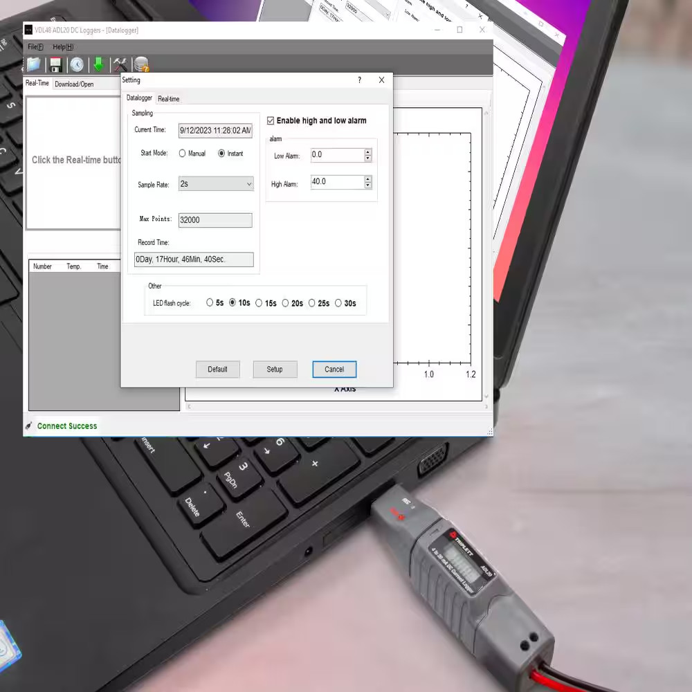 Digital 4 to 20Ma DC Current USB Datalogger