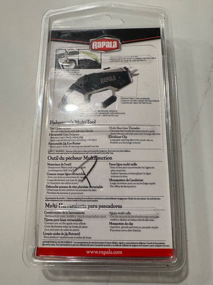RAPALA FISHERMANS MULTI-TOOL NEW IN PACKAGE