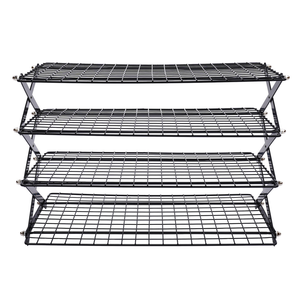 4Tier Stackable Collapsible Cooling Rack Grilling Drying Rack for Cookies Baking