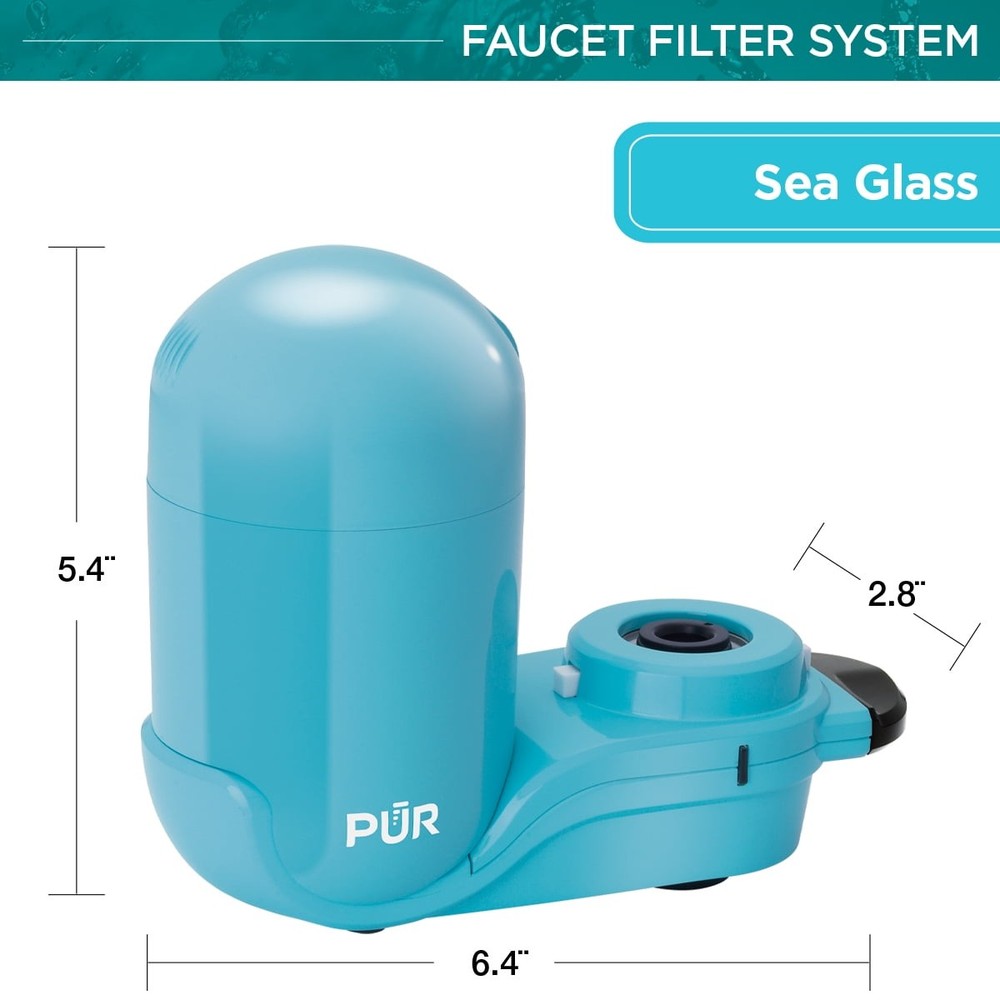 PUR Plus Faucet Mount Water Filtration System with Filter Change Light