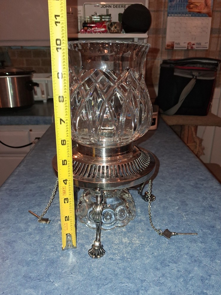 Antique Candle Stick Holder Silver Plate