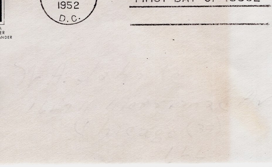 USPS SC #1008 1952 3 Cent ArtCraft FDC ST3318