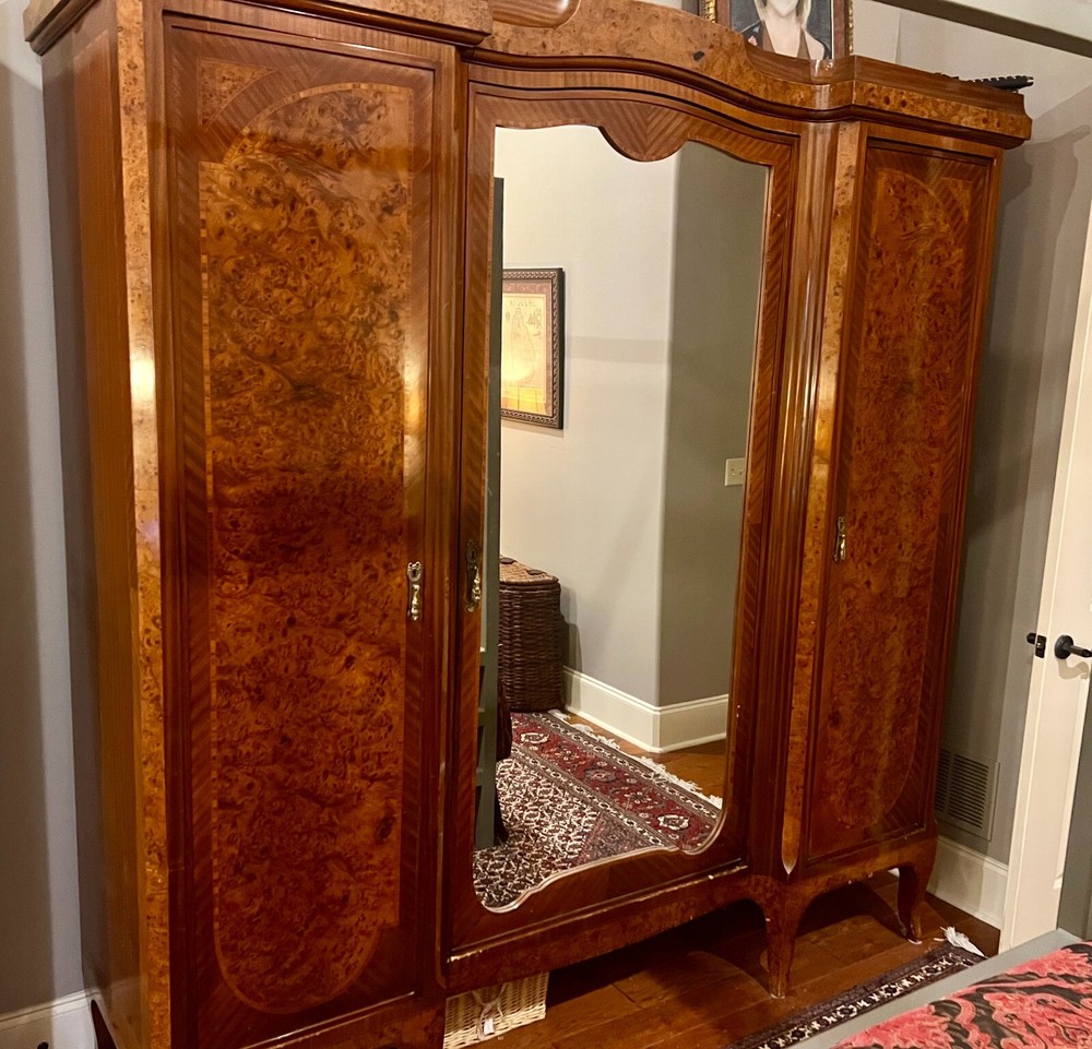 Antique Victorian Triple Armoire