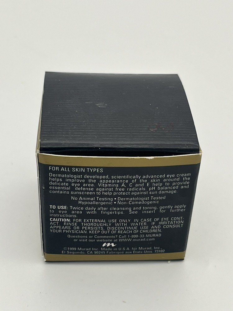 Murad Murasome Eye Complex SPF8 Net Wt. .5 oz / 15g NIB