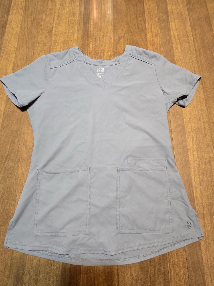 Size Small 3 Piece Gray Scrub Set (jacket, Top, Pants)