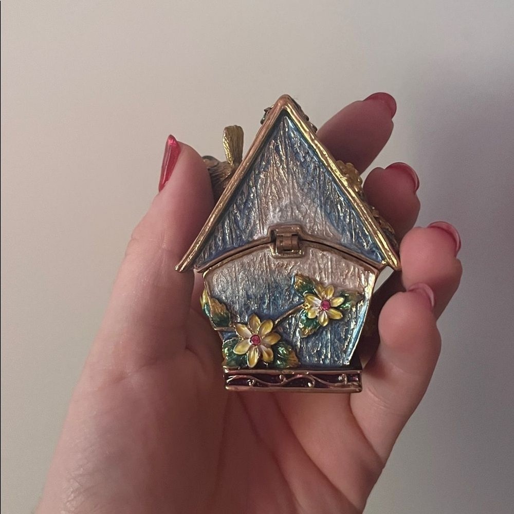 Decorative Birdhouse Trinket Box