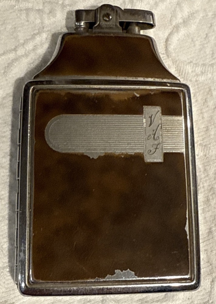 Vintage Ronson Master-Case , Cigarette Case Combination Lighter