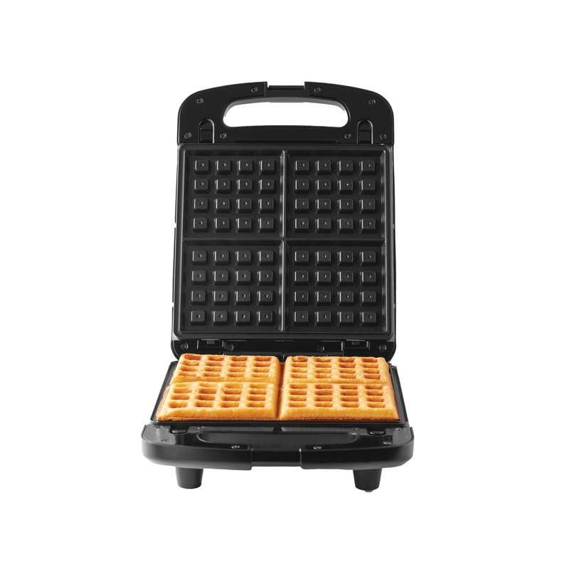 4 Slice Non-Stick Waffle Maker Removable Plates Space Saving Upright Storage New