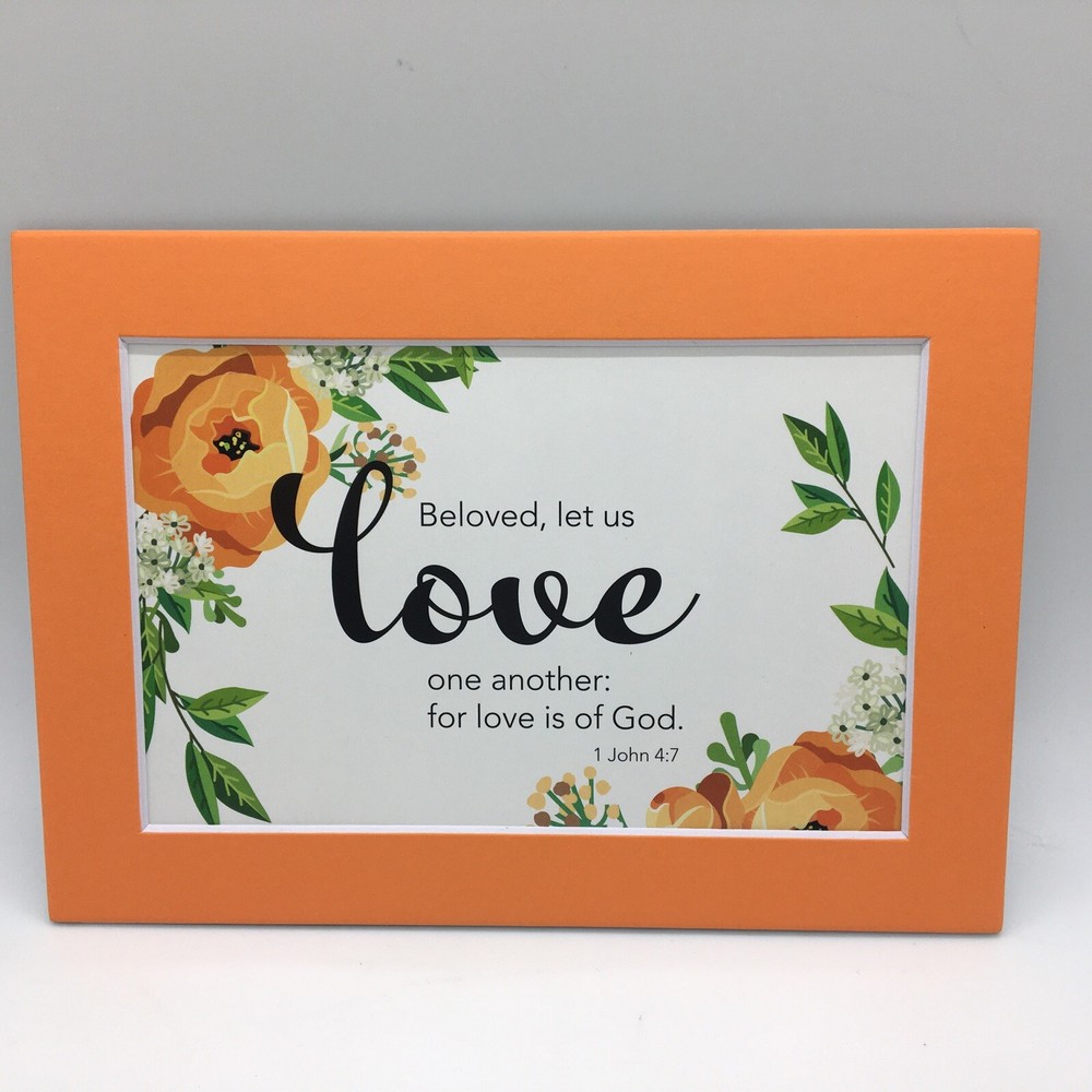 New Handmade 5x7 (Matted 4x6) Religious Scripture Inspirational Free Ship 306