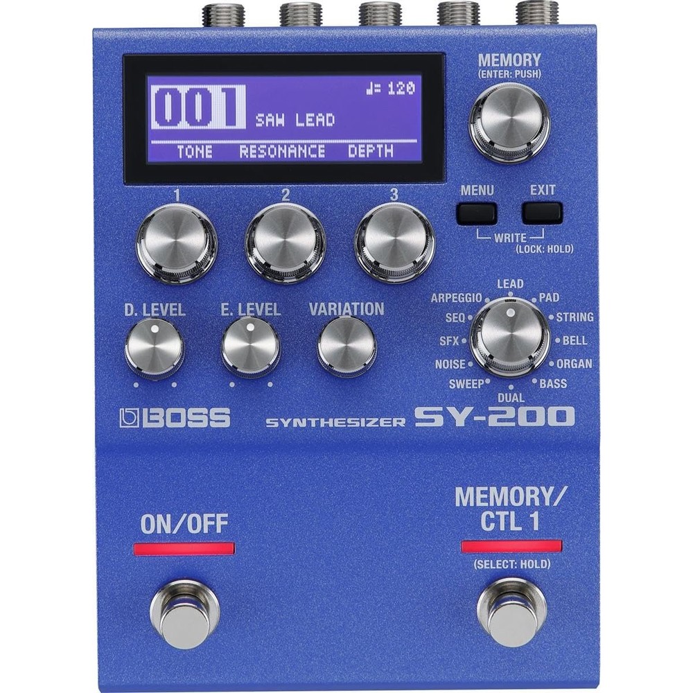 BOSS SY-200 SYNTHESIZER EFFECTS PEDAL – Advanced BOSS Polyphonic Guitar Synth...