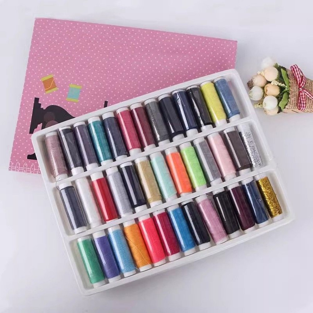 39Pcs Colored Sewing Thread Set Mixed Colors Sewing Thread For DIY Sewing