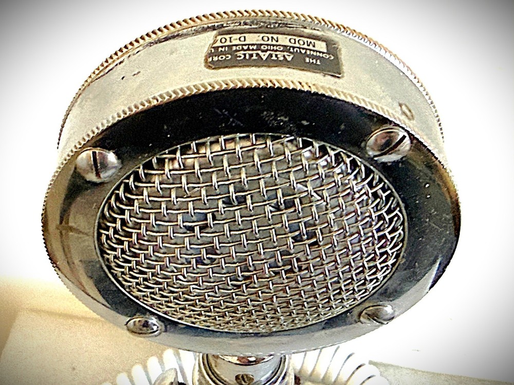 Vintage 1950's Astatic D-104 Dynamic Microphone-modified, working great (d1)