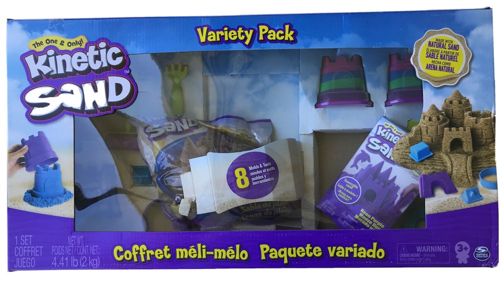 Huge Kinetic Sand Variety Pack - Sand Molds Tools