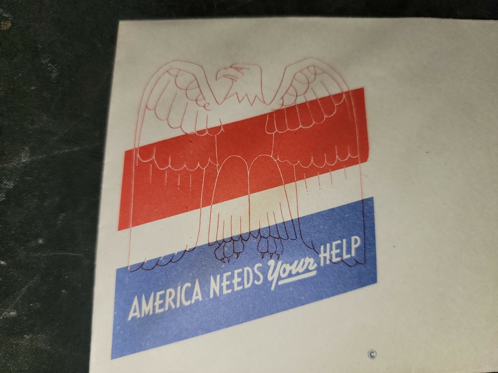 WWII America Needs Your Help Patriotic Envelope