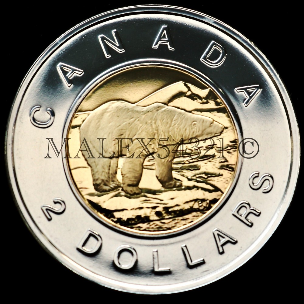 🇨🇦​ NICE 2004 CANADA 2 DOLLARS UNCIRCULATED FROM MINT SET